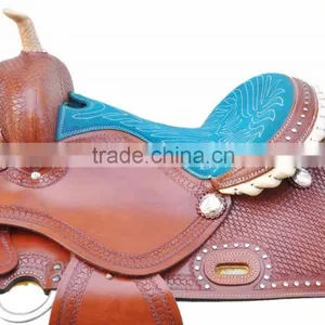 New Horse Western Pleasure Saddle Premium Quality WS123 thumbnail-2