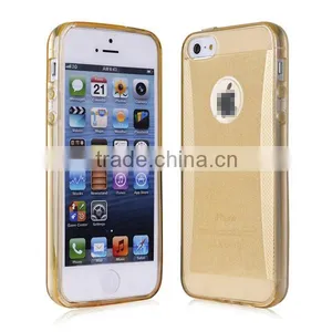 C&T Clear Glitter Jelly Color Soft TPU GEL Protective Case Covers for Apple IPhone 5/5s/SE thumbnail-4