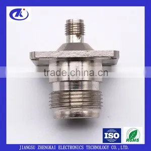 N Female to SMA Female Flange Adaptor Connector, RF Adaptor thumbnail-1
