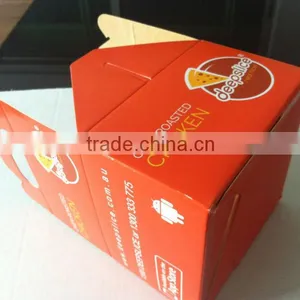 Eco-friendly Paper Food Tray/custom Printed Coverd Food Tray for Chips,cheese Cake thumbnail-2