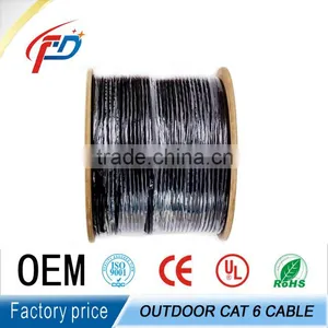 CAT6 Outdoor Gel Filled Cable Black Direct Burial thumbnail-3