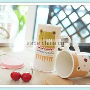 Ceramic Tall Mug With Animal Design and Cute Style Coffee Mug thumbnail-4