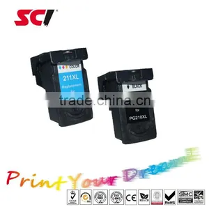 PGI-210 CLI-211 Ink Cartridge for Canon PG210 CL211 on PIXMA MP240 250 270 28 IP2700 IP2702 thumbnail-1