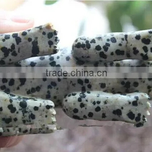 Hand Carved Funny Dot Stone Crystal Leopard Animals Figurine thumbnail-4