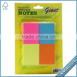 4 Colored Removable Sticky Notes thumbnail-1