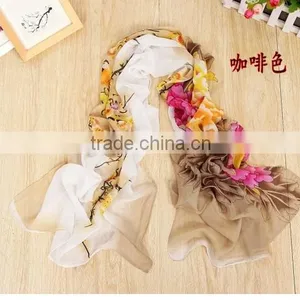 Chinese 100% Silk Thin Lurex Scarves thumbnail-1
