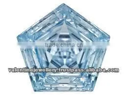 Fancy Cut Blue Topaz Gemstone, Pentagon Cut Blue Stone for Sale, Designer Gemstone for Designer Jewelry Settings thumbnail-1