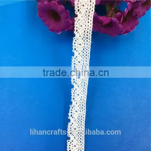 H0178I Elegant Lace Ribbon, 100% Cotton Lace ,Crocheted Lace thumbnail-2