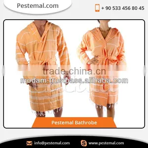 Genuine Manufacturer Supplying Best Quality Pestemal Beach Cotton Bathrobe for Bulk Purchase thumbnail-1