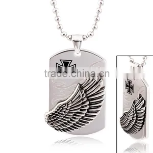 Wholesale Fashion Stock Cross Stainless Steel Dog Tag FP50047 thumbnail-1