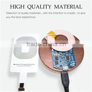 HOT ITEM Pure Wood Smart Phone Wireless Charger 1000 mA for IPhone, for Sony, for Samsung thumbnail-5