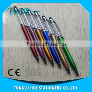 2016 Fashion Logo Printed 2 in 1Full Color Twist Stylus Crystal Pen thumbnail-3