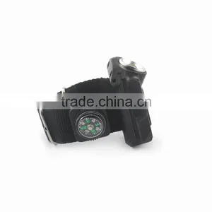 Fashion Mutifunctional Rechargable LED Watch Flashlight With Compass thumbnail-4
