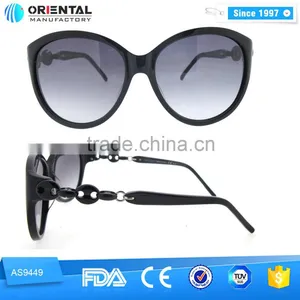 Hook-ups Temple With Golden Round Mental Ornament Acetate Sunglasses thumbnail-1
