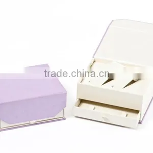 Elegant Purple Paper Jewelry Box With Magnet Closure thumbnail-2