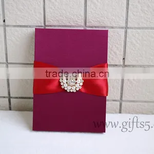 Gorgeous Burgundy Wedding Box for Invitations thumbnail-5