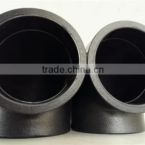 High Quality Plastic PVC/PE Hdpe Pipes and Fittings 90 Degree Elbow thumbnail-3
