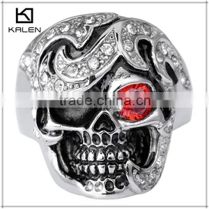 2015 Men Skull Stainless Steel Rings From China Wholesale thumbnail-1