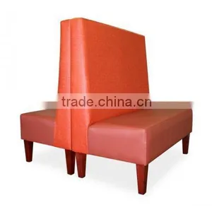 Modern Wooden Restaurant Double Booths Banquette Seating for Sale thumbnail-1