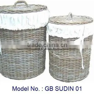Rattan Laundry Box, Rattan Indoor, Rattan Furniture thumbnail-1