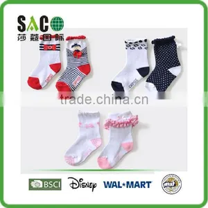Cartoon Cute Bow and Flower Colorful Children Socks thumbnail-1