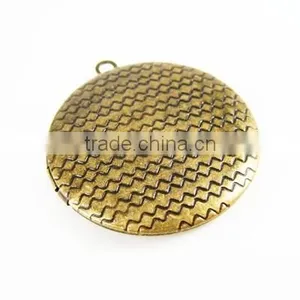 32MM Round Photo Locket,vintage Brass Bronze Lockets,DIY Setting Locket,engraved Locket 1111025 thumbnail-2