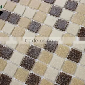 SMH19 Cheap Glass Mosaic Yellow Vitreous Design Tiles Interior Glass Mosaic thumbnail-4