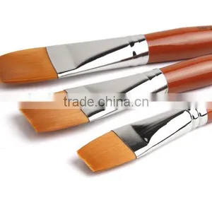 in Stock BGN-136 Bergino Master Professional XL Size Flat Shape Nylon Hair Artist Paint Brush thumbnail-2