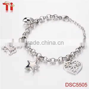Stainless Steel Bracelet for Girls, Exquisite Bracelet With Adjustable End, Fine Chain Stainless Steel Jewelry Gift thumbnail-3