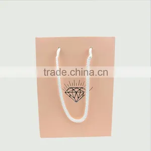 Wholesale Shopping Bags of Various Sizes, Pink Coated Paper Bag thumbnail-4