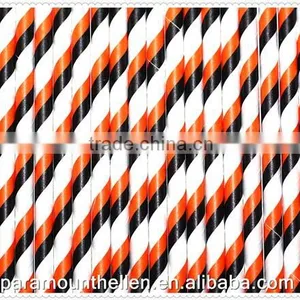 Drinking Paper Straws With Christmas Candy Cane Design For Christmas Party Favors thumbnail-2