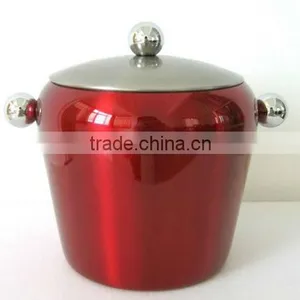 1.0L Stainless Steel Glow Ice Bucket With Cover thumbnail-1