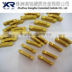 Tungsten Carbide Grooving Insert for Steels, Stainless Steels, High Temp. Alloys thumbnail-1