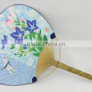 Popular the Lowest Price Use Gift OEM Avalible Bamboo Craft Bamboo Fan With Beautiful Picture thumbnail-1