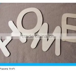 Home Wooden Word Decor 6" Unfinished Wood Sign Wall Decor Craft thumbnail-3