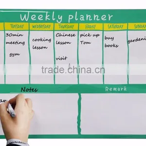 Magnetic Calendar To-do List Custom Design Magnet Dry Erase Board for Kitchen Memo thumbnail-1