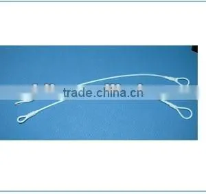 Double Loop Plastic Coated Eas Steel Wire Lanyard for Hard Tag L004 thumbnail-1