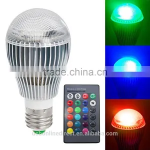 Durable 9W E27 Led Light Color RGB Magic Led Light Bulb With Wireless Remote thumbnail-2