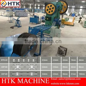 High Speed BTO-22,CBT-60,65 Concertina Razor Fence Barbed Wire Making Machine thumbnail-3