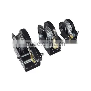 Manufacturing 1200lbs Galvanized Portable Barge Winch With Wire Rope thumbnail-4