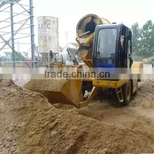 Self Loading and Propelled Concrete Mixer Truck With Pump Diesel Engine Air Conditioner thumbnail-3