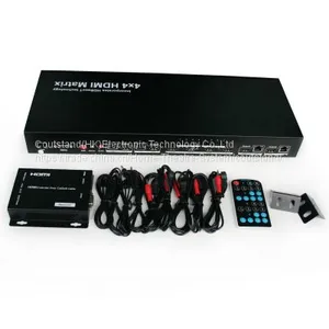 4K X 2K HDMI Matrix 4x4 Base on HDBaseT Upto 100m With RS232 4PCS Receiver Support HDMI 1.4 and HDCP1.4 thumbnail-1