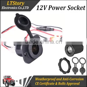 Round Multiple DC Power Socket for 12V 24V Car ATV thumbnail-1