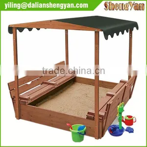 Kids Sandbox With Canopy and Two Bench Seats thumbnail-4