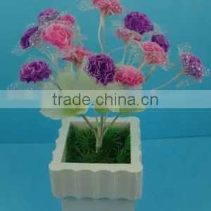 Artificial Carnations Flowers Plastic thumbnail-1