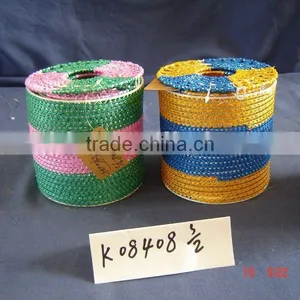 Colorful Decor Round Paper Rope Tissue Box thumbnail-1