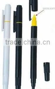 Two Heads Highlighter Pen With Ball Pen thumbnail-1