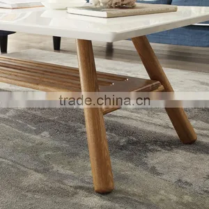Modern Mdf Wood Coffee Table With Wood Leg High Quality Sofa Table Wooden Tea Table Design thumbnail-2