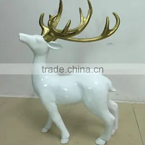 Resin Standing Reindeer Sculpture thumbnail-1