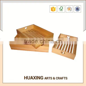 Wholesale Eco-friendly Small and Rectangular Wooden Tray With 7 Years Experience thumbnail-3